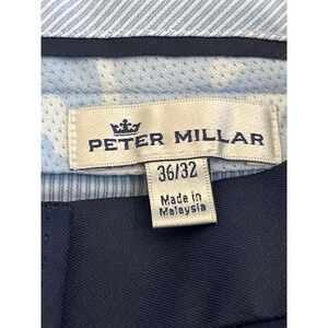 Peter Millar Crown Sport Mens 36x32 Navy Blue Performance Golf Pants MF18EB78FB